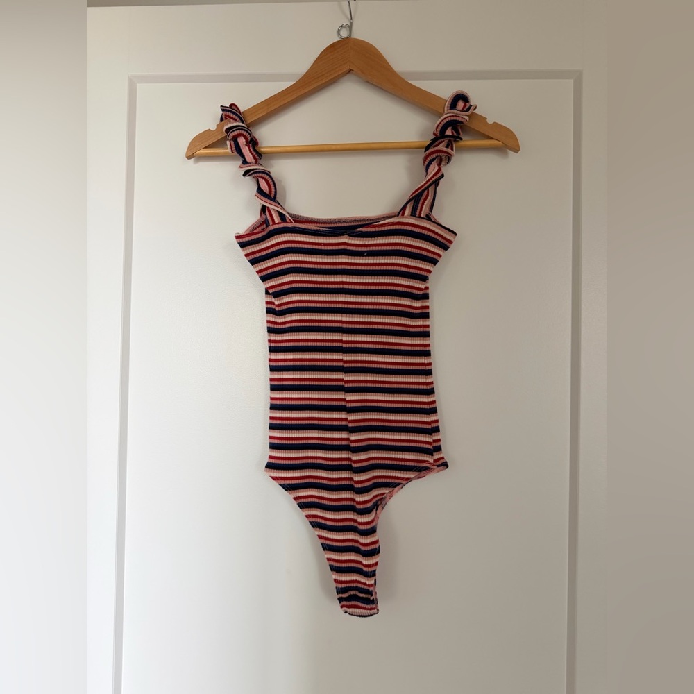 Striped Ribbed Bodysuit - Picture 4 of 7